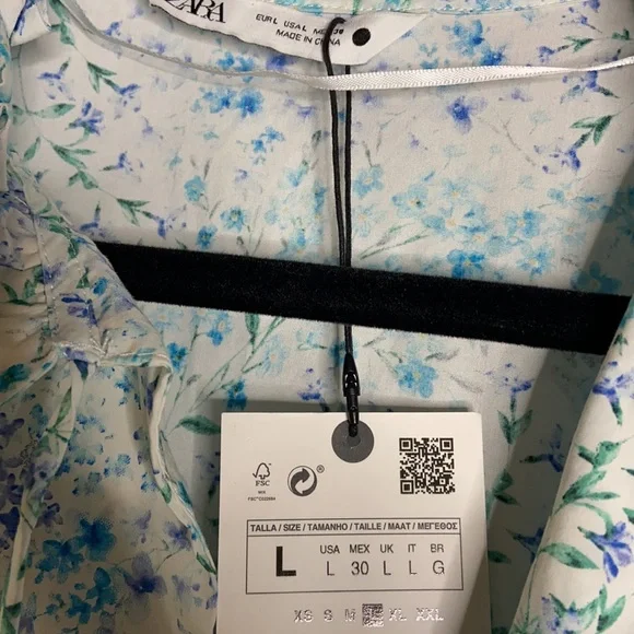 Zara bloggers fave floral flounce hem mini dress - Picture 12 of 13